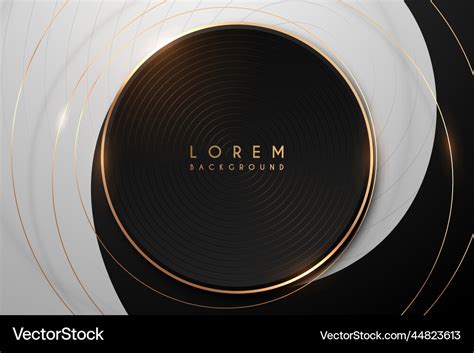 Abstract black and white circle background Vector Image