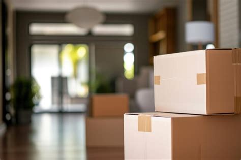 Premium Photo Cardboard Boxes In Sunlit Room Ready For Moving Day