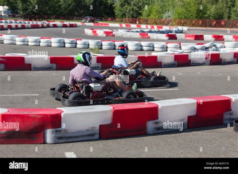 Indoor karting race Stock Photo - Alamy