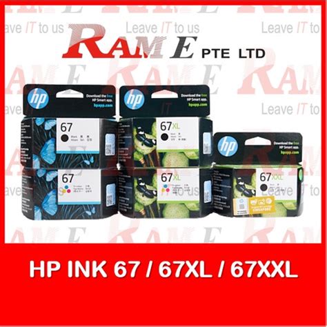 [ORIGINAL] HP 67 / 67XL / 67XXL Black Tri-color Ink Cartridge | Shopee Singapore