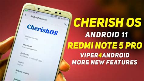 Viper4Android Cherish OS 2 2 8 Official For Redmi Note 5 Pro