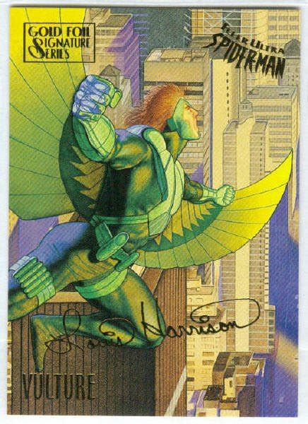 Spider Man Fleer Ultra Gold Foil Signature Vulture