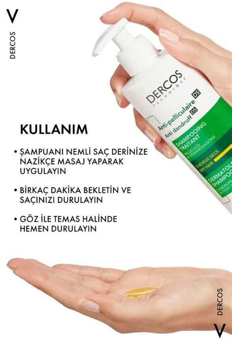 Vichy Dercos Anti Dandruff Kepek Karşıtı Şampuan 390 ml Kuru Saçlar