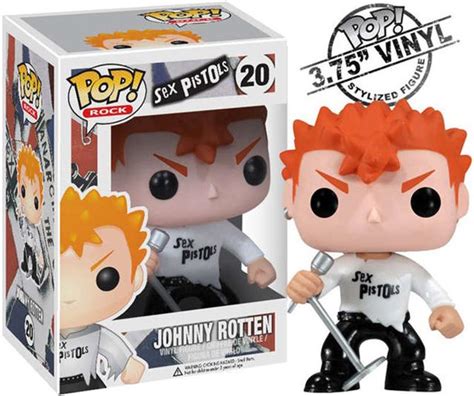 Funko Pop Rocks Sex Pistols Johnny Rotten 20 Épicos Colecionáveis