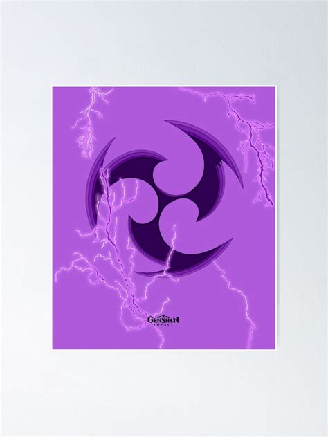 Genshin Impact Electro Element Poster For Sale By Gabyshiny Redbubble