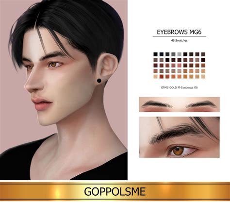 Goppols Me Gpme Gold M Eyebrows G6 Download At Goppolsme Sims 4