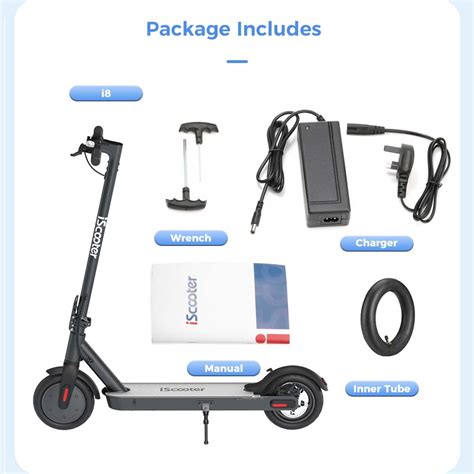 Buy Electric Scooter IScooter I8 Cool Pedal Lights 8 5 Inch Penumatic