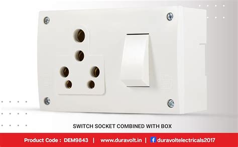 Duravolt Star A Non Modular Electrical Switch Socket Combined With