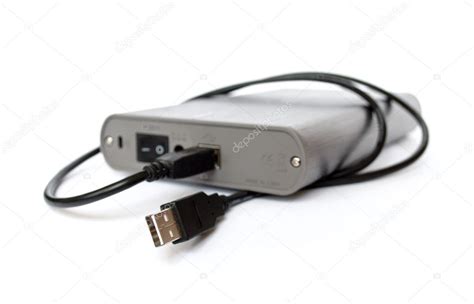 External hard drive with usb cable — Stock Photo © Landysh #4064189