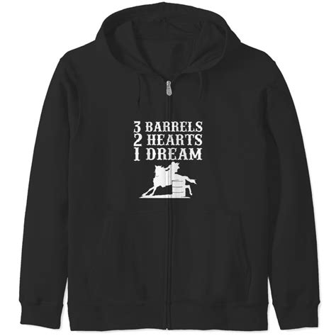 Barrel Race Horse Racer Gift I Barrel Racing Show Zip Hoodies sold by ...