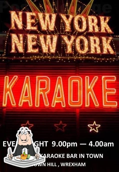 Menu at New York New York Karaoke Bar, Wrexham