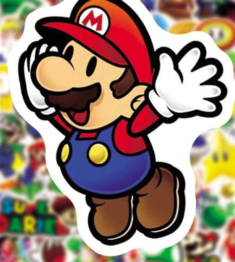 Super Mario Stickers Calcoman As Impermeables Etsy