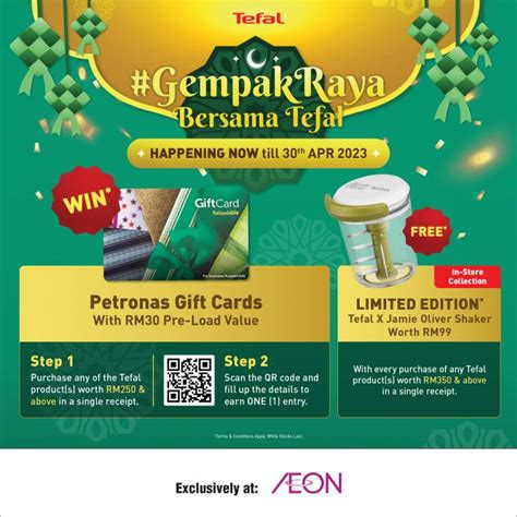 Aeon Tefal Hari Raya Promotion Valid Until Apr