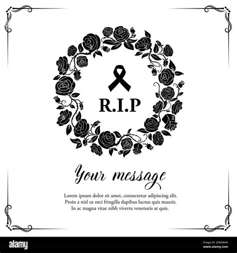 Tarjeta Funeraria Im Genes Vectoriales De Stock Alamy