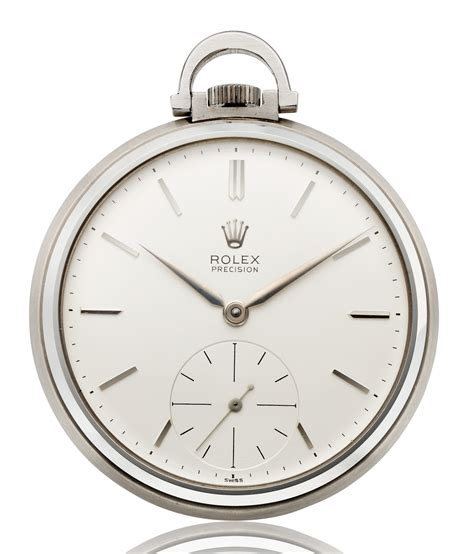 Rolex New Old Stock Condition Steel Open Face Pocket Watch Ref