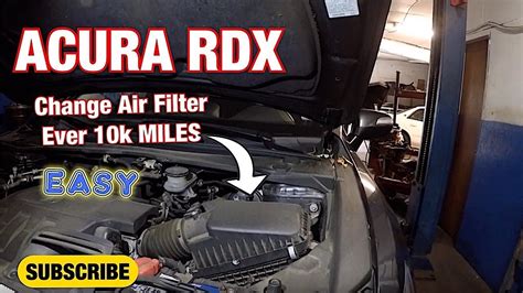 How To Replace Engine Air Filter On Acura Rdx Youtube