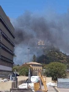 Incendio Tra Piazzale Clodio E Monte Mario Dalla Zona Del Tribunale A