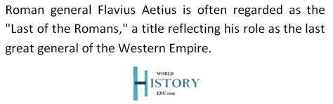 Roman general Flavius Aetius - World History Edu