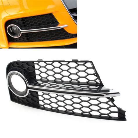 Front Bumper Honeycomb Mesh Fog Light Grille Cover For Audi TT MK2 S