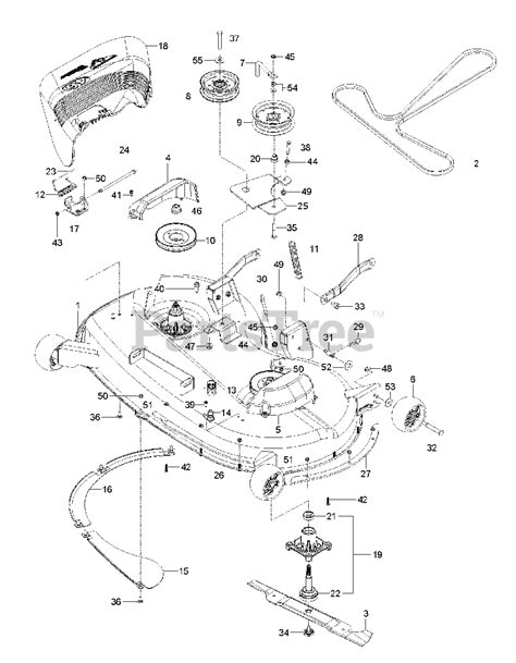 Husqvarna 46 Inch Mower Deck Diagram