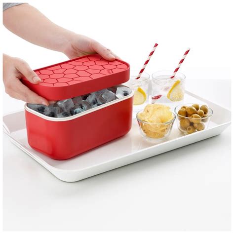 Машина за лед с кутия Lékué 1,8 л червен - Kulina.bg