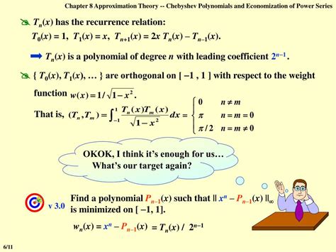 Ppt Chebyshev Polynomials And Economization Of Power Series