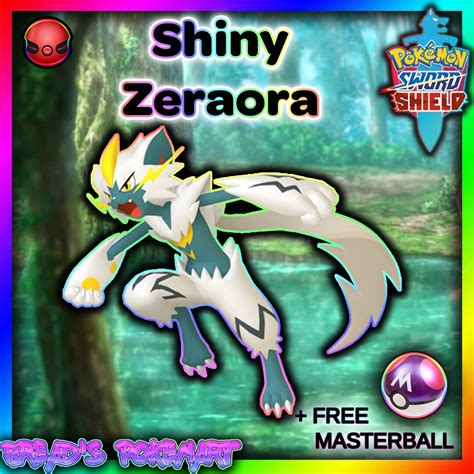 Pokemon Sword and Shield // Shiny ZERAORA Pokemon HOME Event hypertrained to 6IV // Battle Ready ...