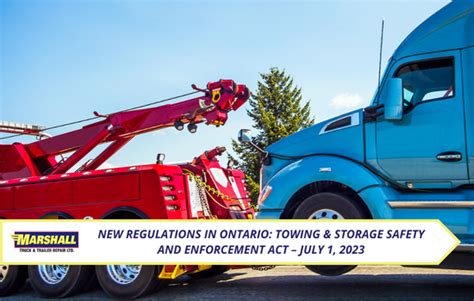 New Regulations In Ontario Towing Storage Safety And Enforcement Act