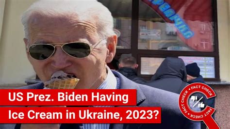 FACT CHECK Viral Photo Shows US President Joe Biden Enjoying Ice Cream