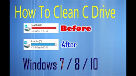 How To Clean C Drive In Windows Make Your PC Faster YouTube