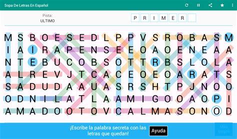 Juegos Sopa De Letras Gratis Espanol