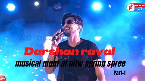 Darshan Raval Musical Night At Nitw Spring Spree 2022 Youtube