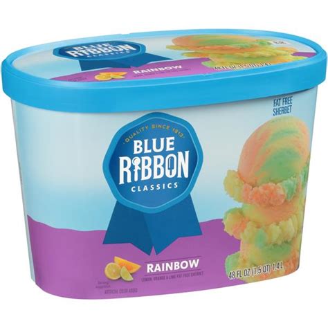 Blue Ribbon Classics Rainbow Fat Free Sherbet Hy Vee Aisles Online