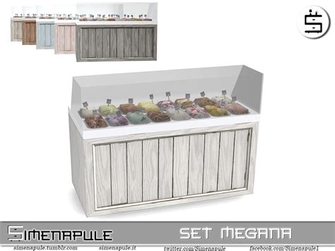 The Sims Resource Ice Cream Shop Megana Ice Cream Display