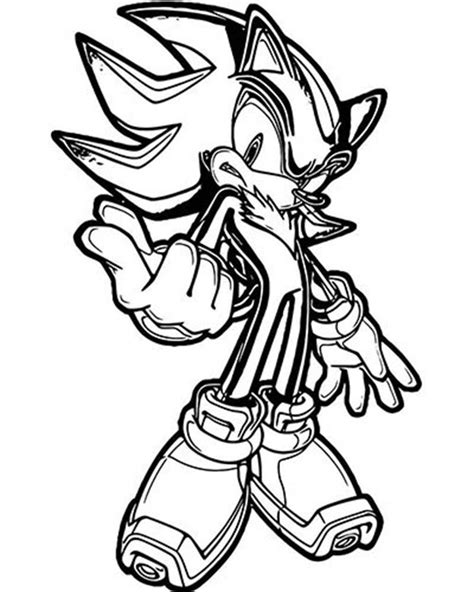 23 Dark Sonic Coloring Pages Danoriyaan