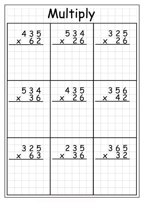 Multiplication With Two Digits Worksheets