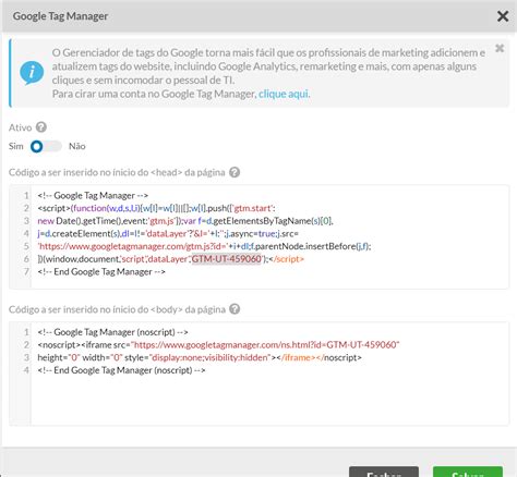 Configurando O Google Tag Manager LojaVirtual Br