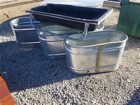 Behlen Mfg Galvanized Stock Tanks Feed Bunk Bigiron Auctions