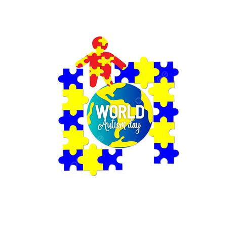 World Autism Day With Puzzle Heart And Hand Solidarity Autism Day Love