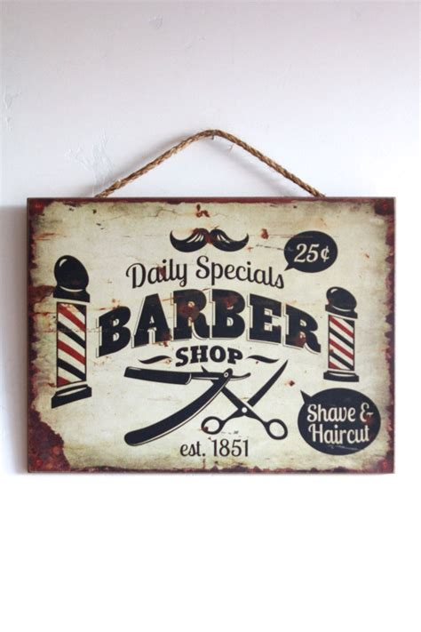 Barber Shop Decor Wooden Sign Business Or Home Decor Etsy Barber