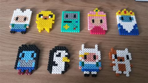 Perler Beads Adventure Time Finn Jake BMO Princes Bubblegum Ice