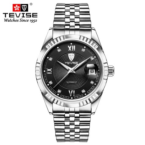 Tevise T629 003 Mechanical Date Men Stainless Steel Fashion 629 003