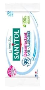 Sanytol Lingettes Multi Usages Désinfectantes Eucalyptus x 72