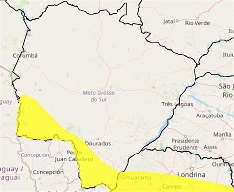 Inmet Renova Alerta De Tempestade Para Cidades De Ms Queda De