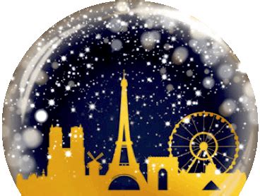 Boule de noel avec la tour eiffel Idée de luminaire et lampe maison