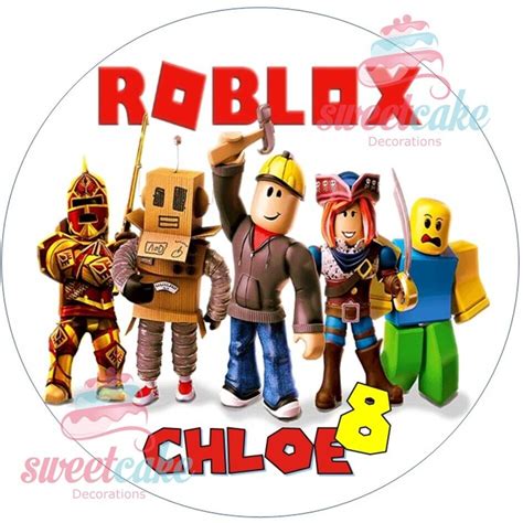 ROBLOX Edible Cake Toppers Cupcakes Icing Or Wafer Paper EBay