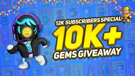 K Gems Giveaway On Stumble Guys How To Join This Giveaway Full