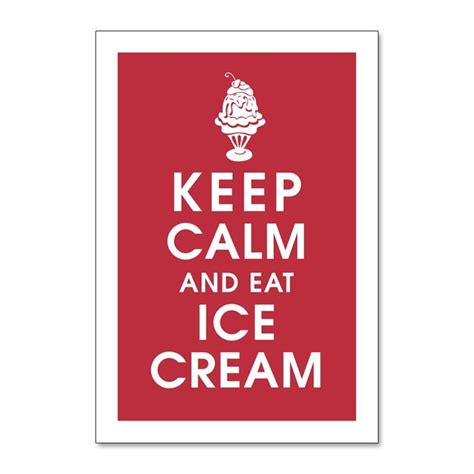 Items Similar To Keep Calm And Eat Ice Cream X Poster Featured