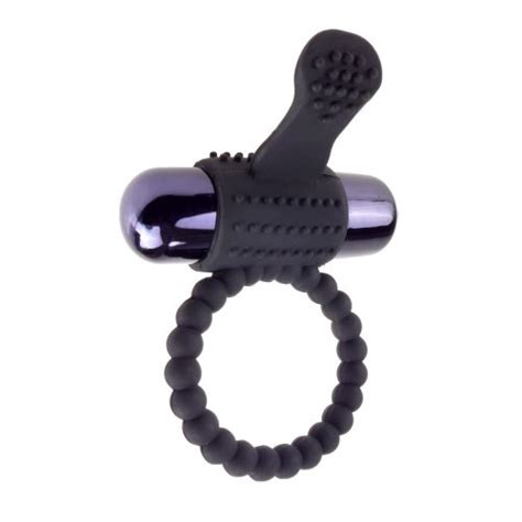 Fantasy C Ringz Vibrating Silicone Super Ring Black Sex Toys