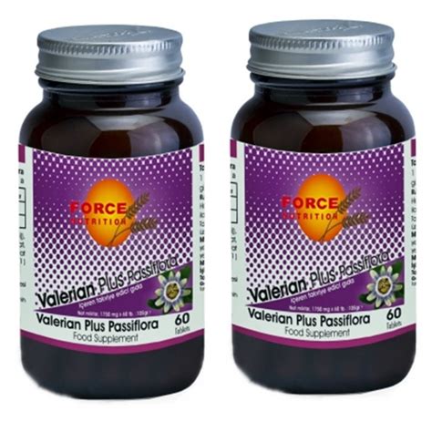 Force Nutrition Valerian Plus Passiflora 60 Tablets 2 Kutu 319575737